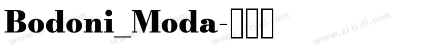Bodoni_Moda字体转换