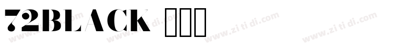 72BLACK字体转换