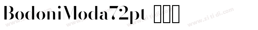 BodoniModa72pt字体转换