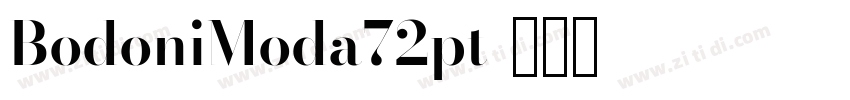 BodoniModa72pt字体转换