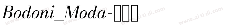 Bodoni_Moda字体转换
