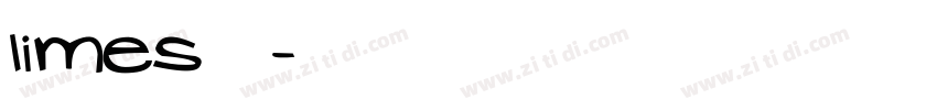 limes字体字体转换