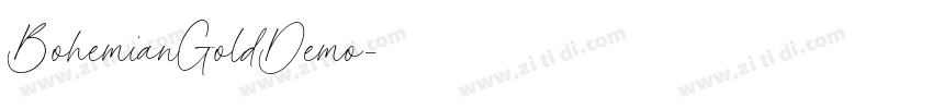 BohemianGoldDemo字体转换