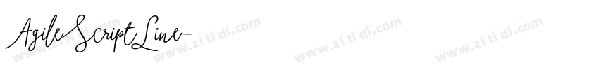AgileScriptLine字体转换 AgileScriptLine字体转换