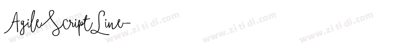 AgileScriptLine字体转换 AgileScriptLine字体转换