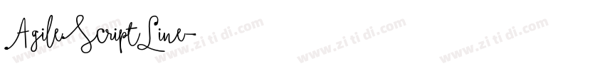 AgileScriptLine字体转换 AgileScriptLine字体转换