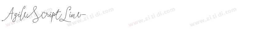 AgileScriptLine字体转换 AgileScriptLine字体转换