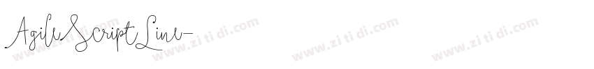 AgileScriptLine字体转换 AgileScriptLine字体转换