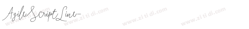 AgileScriptLine字体转换 AgileScriptLine字体转换