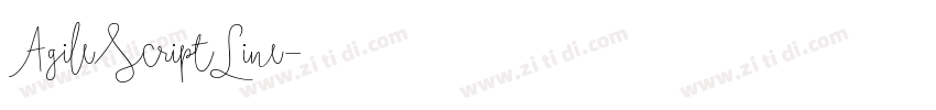 AgileScriptLine字体转换 AgileScriptLine字体转换