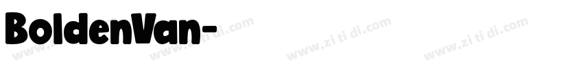 BoldenVan字体转换