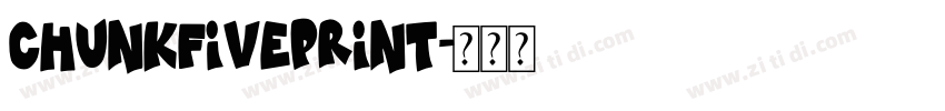 chunkfiveprint字体转换