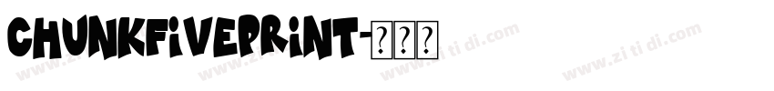 chunkfiveprint字体转换