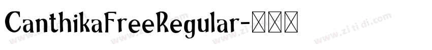 CanthikaFreeRegular字体转换