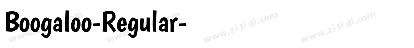 Boogaloo-Regular字体转换