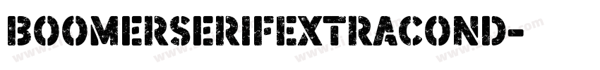 BoomerSerifExtraCond字体转换