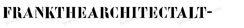 FranktheArchitectAlt字体转换