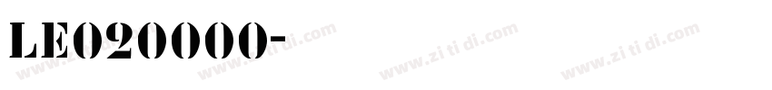 LE020000字体转换
