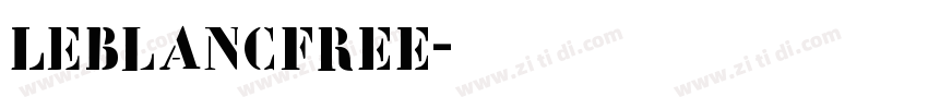 LeBlancFREE字体转换
