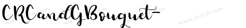CRCandGBouquet字体转换