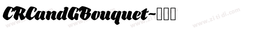 CRCandGBouquet字体转换
