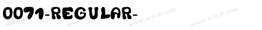 0071-Regular字体转换 0071-Regular字体转换