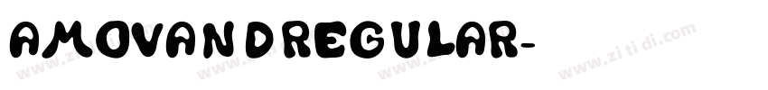 AMOVANDRegular字体转换