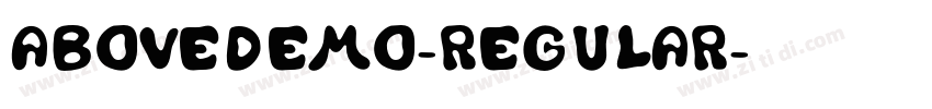AboveDEMO-Regular字体转换