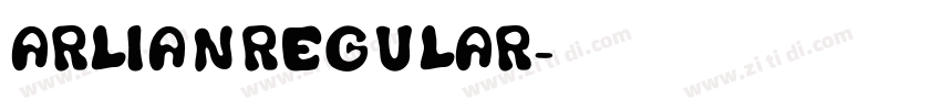 ArlianRegular字体转换