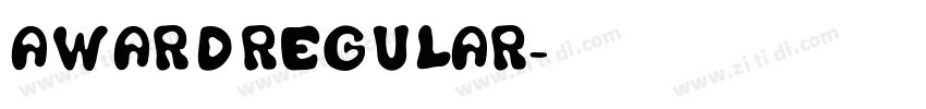 AwardRegular字体转换