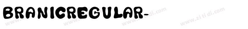 BRANICRegular字体转换