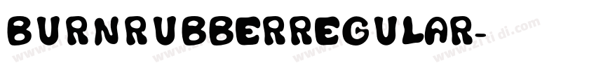 BURNRUBBERRegular字体转换