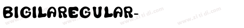 BigilaRegular字体转换