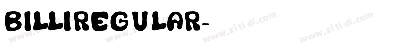 BilliRegular字体转换