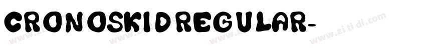 CRONOSKIDRegular字体转换