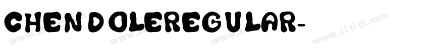 ChendoleRegular字体转换