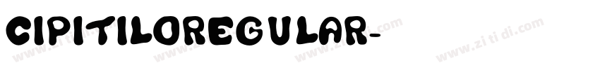 CipitiloRegular字体转换
