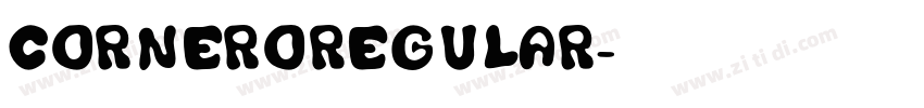 CorneroRegular字体转换