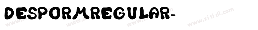 DESPORMRegular字体转换