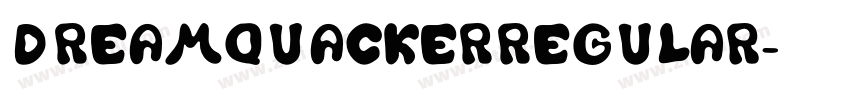 DREAMQUACKERRegular字体转换