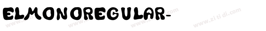 ElmonoRegular字体转换