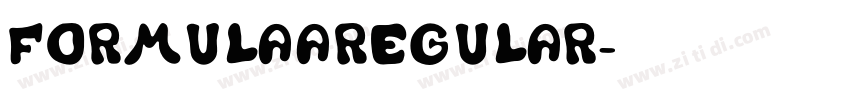 FORMULAARegular字体转换