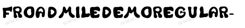 FroadmileDEMORegular字体转换