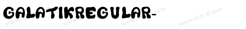 GalatikRegular字体转换