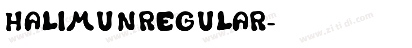 HalimunRegular字体转换 HalimunRegular字体转换