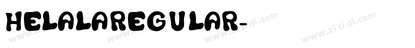 HelalaRegular字体转换