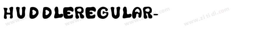 HuddleRegular字体转换