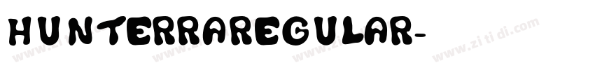 HunterraRegular字体转换