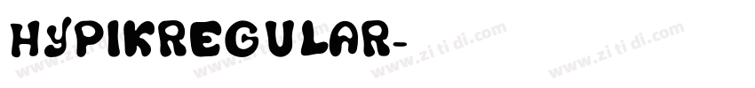 HypikRegular字体转换