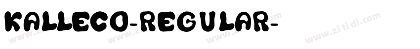 KALLECO-Regular字体转换